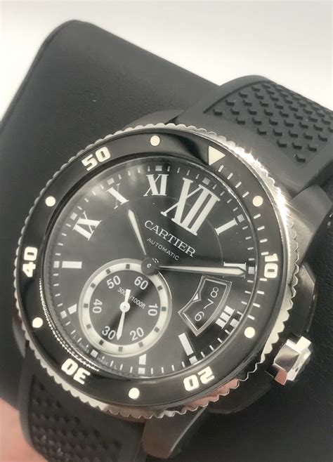 cartier calibre diver carbon|373029752wx cartier watch calibre diver.